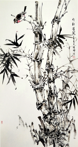 插图5：密云齐雅楠入展作品《竹韵清风》