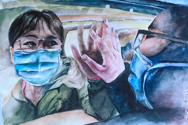 插图3:关艳奇 水彩画《盼归》 插图3:关艳奇 水彩画《盼归》