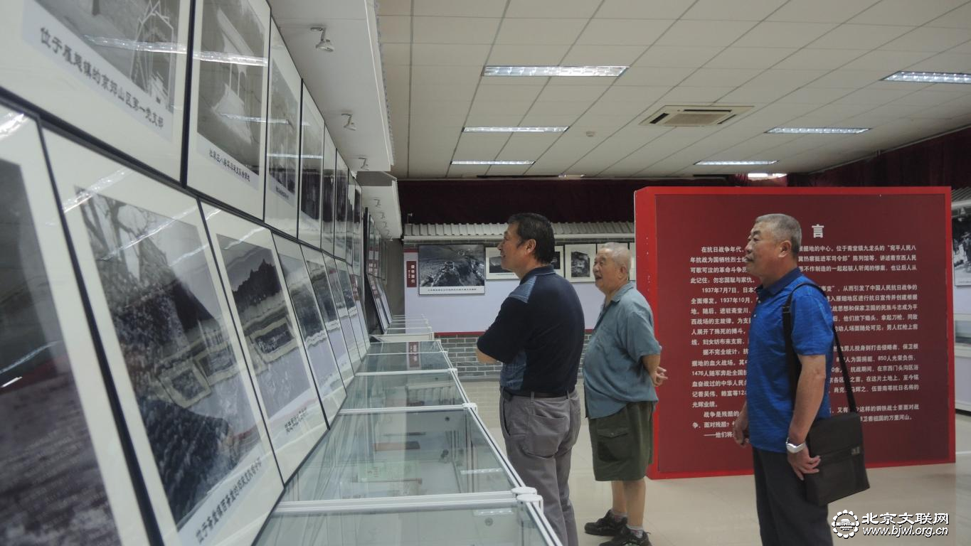 参观红色文化图片展 任海濛 摄