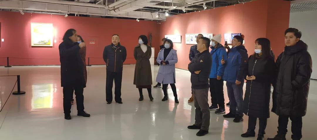 海淀美协徐志广副主席现场讲解 海淀美协徐志广副主席现场讲解