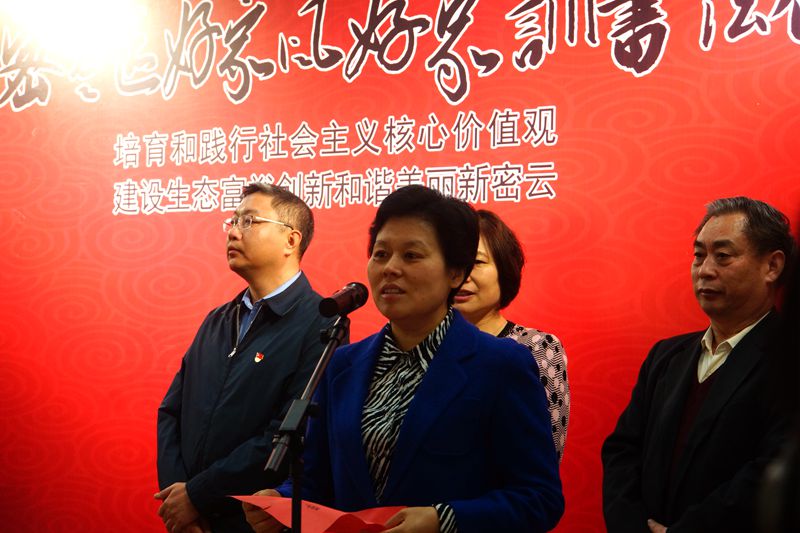 插图5：密云区委副书记刘颖宣布展览正式开幕