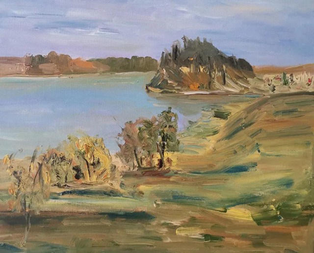 尤玉玲:上庄水库一隅 ,50cm x 60cm  油画 尤玉玲:上庄水库一隅 ,50cm x 60cm  油画