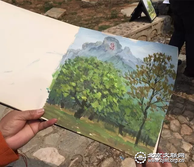 10 画家们现场写生的部分作品