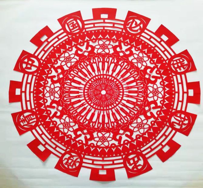 04非遗京派剪纸作品《中国必胜》 04非遗京派剪纸作品《中国必胜》