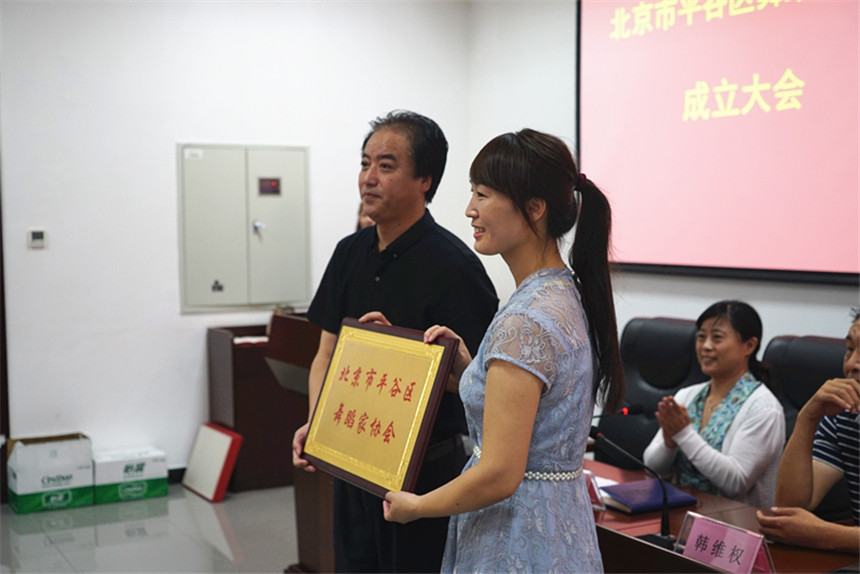 文联党组书记、主席龚士宏为协会颁牌