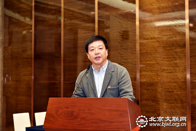 08河北省美术家协会主席祁海峰代表兄弟省市美协致辞