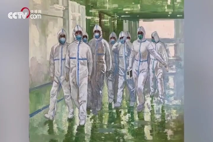百位美术工作者用画笔描绘最美逆行者的身影