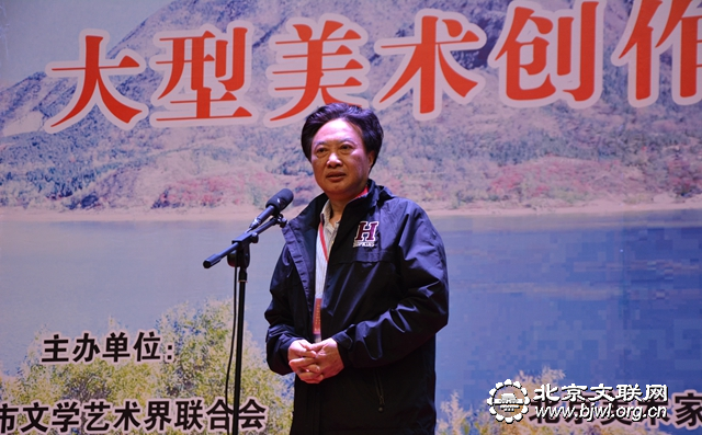 4 画家代表、国家一级美术师万纪元发言